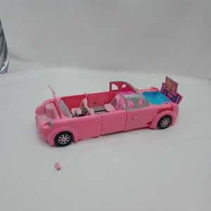 Polly Pocket 2002 Pink Stretch Limo Pool Car Toy Vintage, Not complete